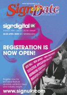 Front cover of Sign Update magazine, issue 190
