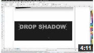 Youtube video on drop shadow effect in coral draw X6