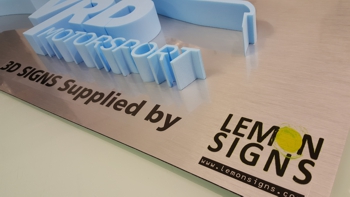 3d sign from lemon signs