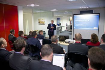 Attendees at the Canon Horizon’s centre in a presentation.