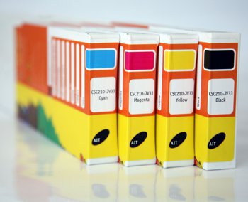 Ink Cartridges for a wide format inkjet printer.