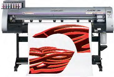 The new CVJ-130 integrated Printer-Cutter.
