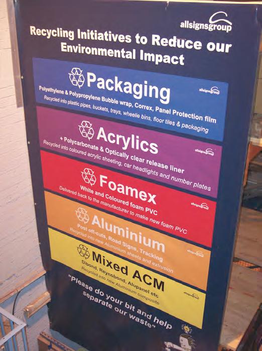 Clear, colour-coded signage helps make it easy to separate different waste types.