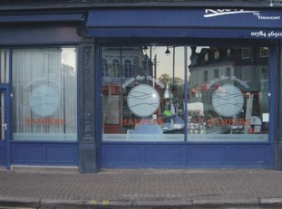 Shop front showing window graphics
