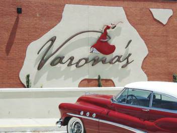 Finished Varona’s sign, a Cuban restaurant in Pensacola.
