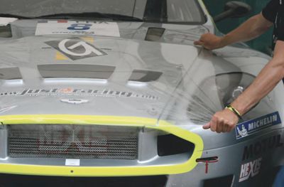 Hexis vehicle protection film on a GT3 Aston-Martin.