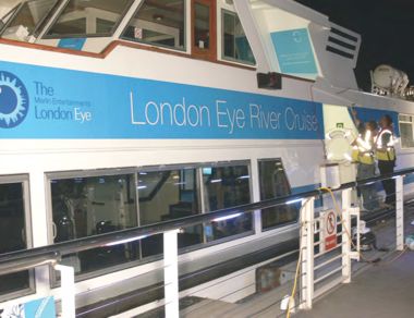 The London Eye river cruiser after the rebrand.