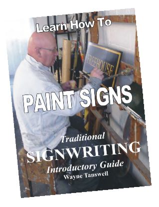 The cover of Wayne's book on traditional signwriting.