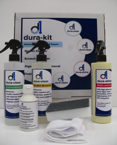 The Dura-Kit available from Durable Signs.