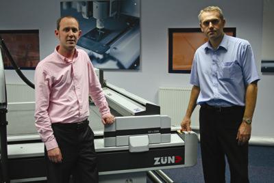 Shaun Thompson, Sales Director for GPT and Peter Giddins, Sales Director for Zünd Plotting Systems UK.