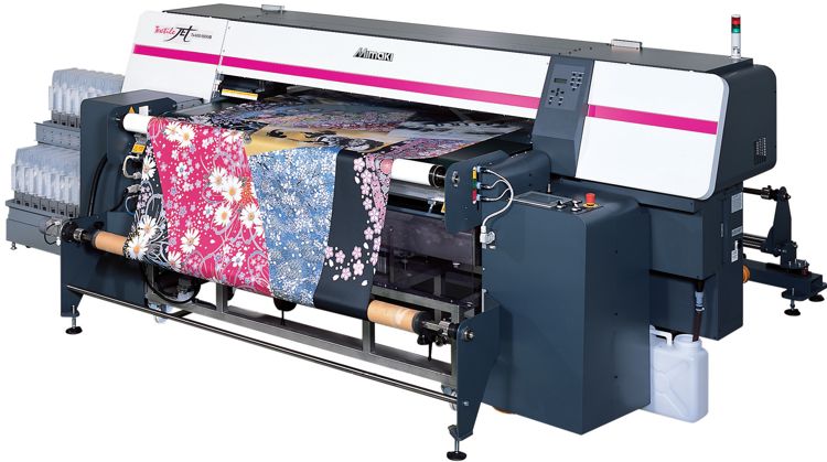 Mimaki TX400-1800B textile printing machine.