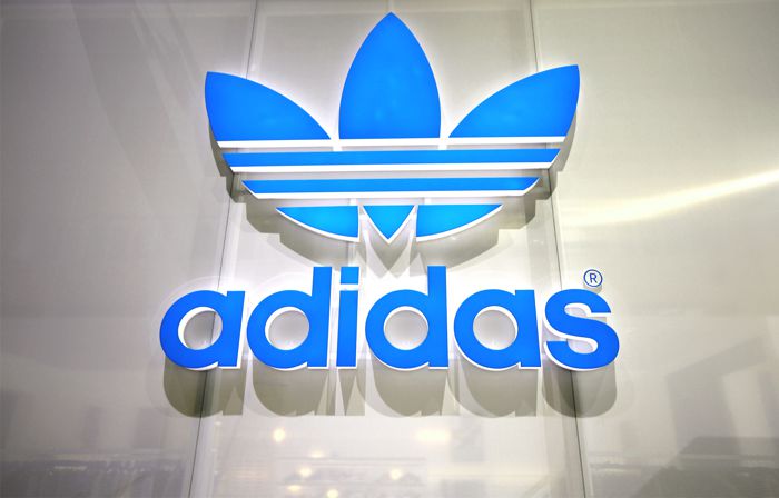 Adidas Logo installed on the exhibition stand