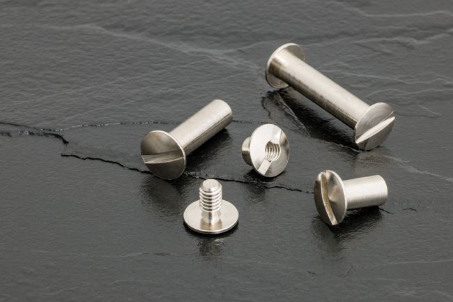Socket screws and interscrews - Brass or nickel plated.