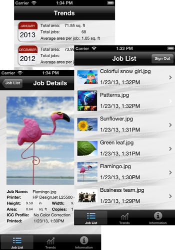 Screenshots of the SAi Mobile App.