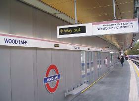 London Underground signs on a platform