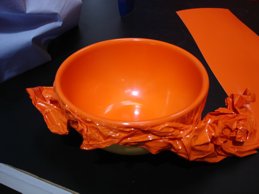 Bowl wrapped with intercoat 9600 vinyl