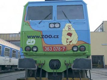 Front of Czech train.