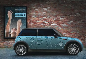 A mini wrapped in ImagePerfect PerfectApply vinyl