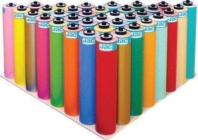 Jac Serical vinyl range of different colour rolls