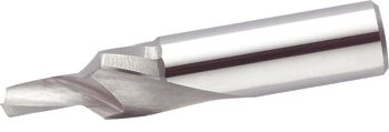 Cristal helical milling cutter with chamfer radius.