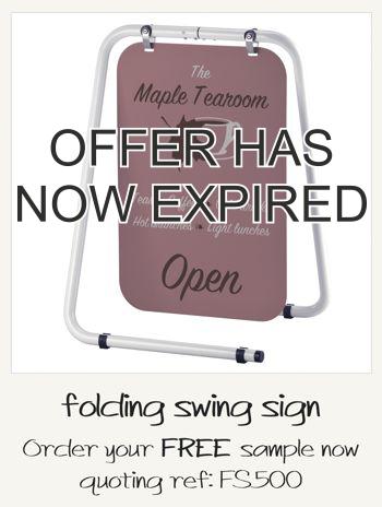 Folding Swing Sign Free Sample