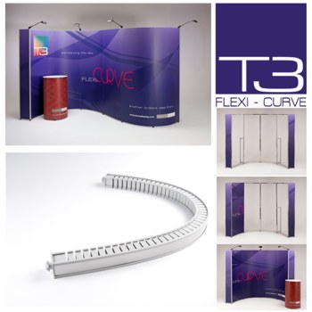 T3 Flexi curve on display stand