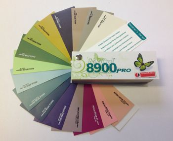 ADS 8900 Designer Range swathc showing the colours available.