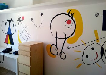 Wall showing APA decorative vinyl