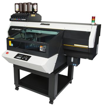 a model of a UV flatbed printer