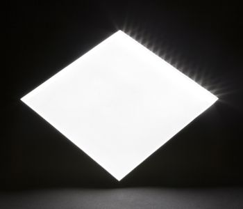  a lit LED light sheet
