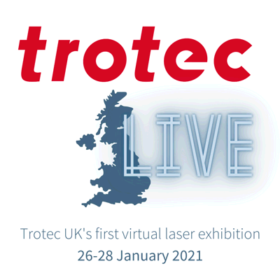 Logo for Trotec Virtual Laser Exhibition