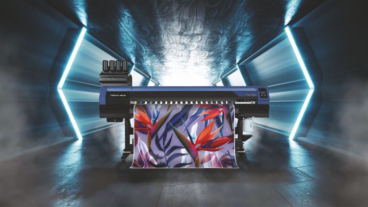 The Mimaki TS100-1600 wide format textile printer