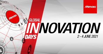 Promotional graphic promoting the Mimaki Innovation days.
