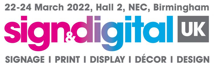 Sign & Digital UK 2022 logo.