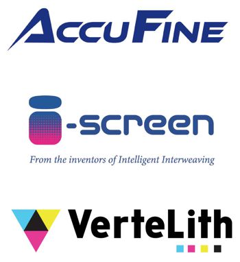 AccuFin, i-Screen and VerteLith logos