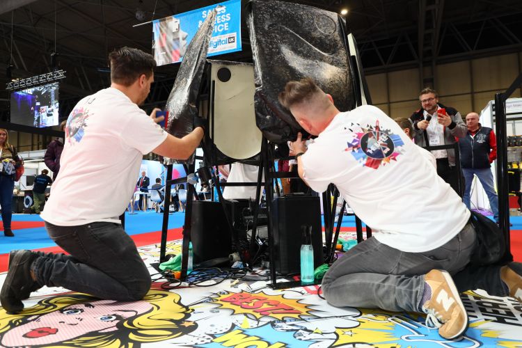 The Hexis Wrapping contest at Sign & Digital UK 2019.