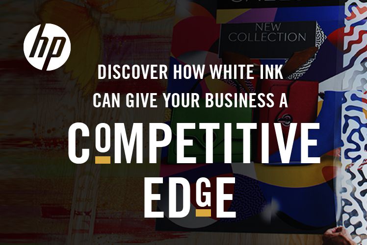 Promotional advert for webinar about printing with white ink
