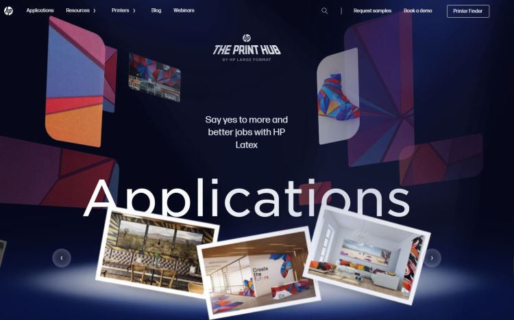 A screenshot showing The Print Hub software