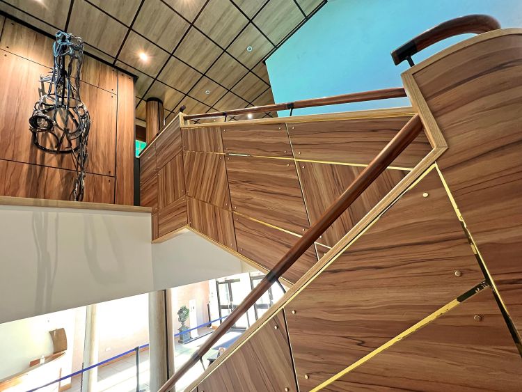 Refurbished staircase at Beverley racecourse