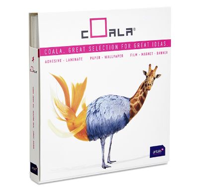 The COALA software package box is stood on a white background